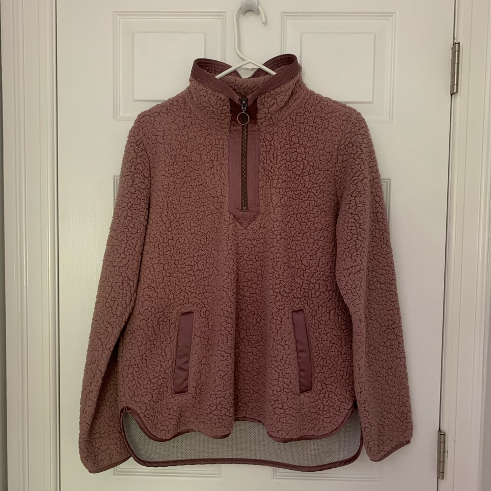 Pink A&F Sherpa
